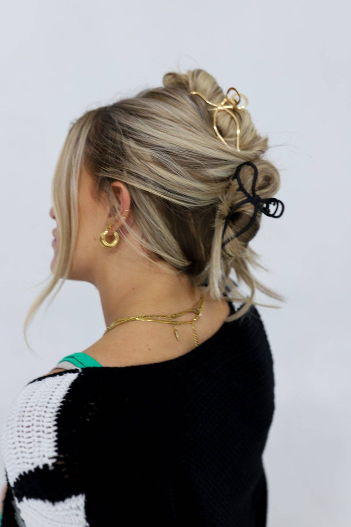 KAXI - THE METAL BOW CLAW ( 13 COLORS ): GREEN