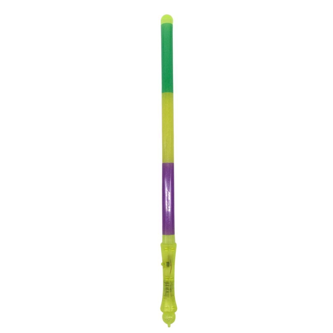 Plush Appeal LLC - 18.75" LED Purple, Green, and Yellow Wand