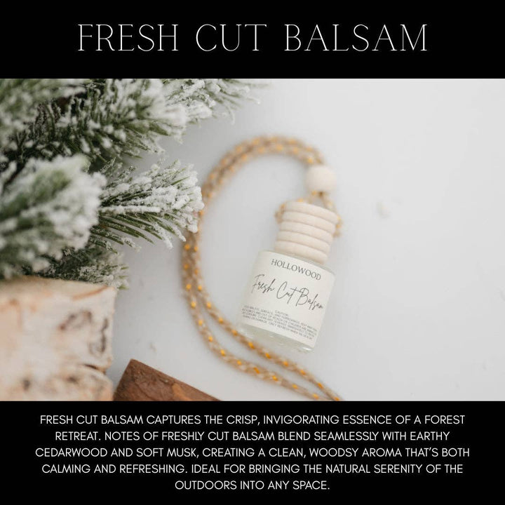 HOLLOWOOD FRAGRANCE - HOLIDAY CAR DIFFUSER: CASHMERE CEDAR