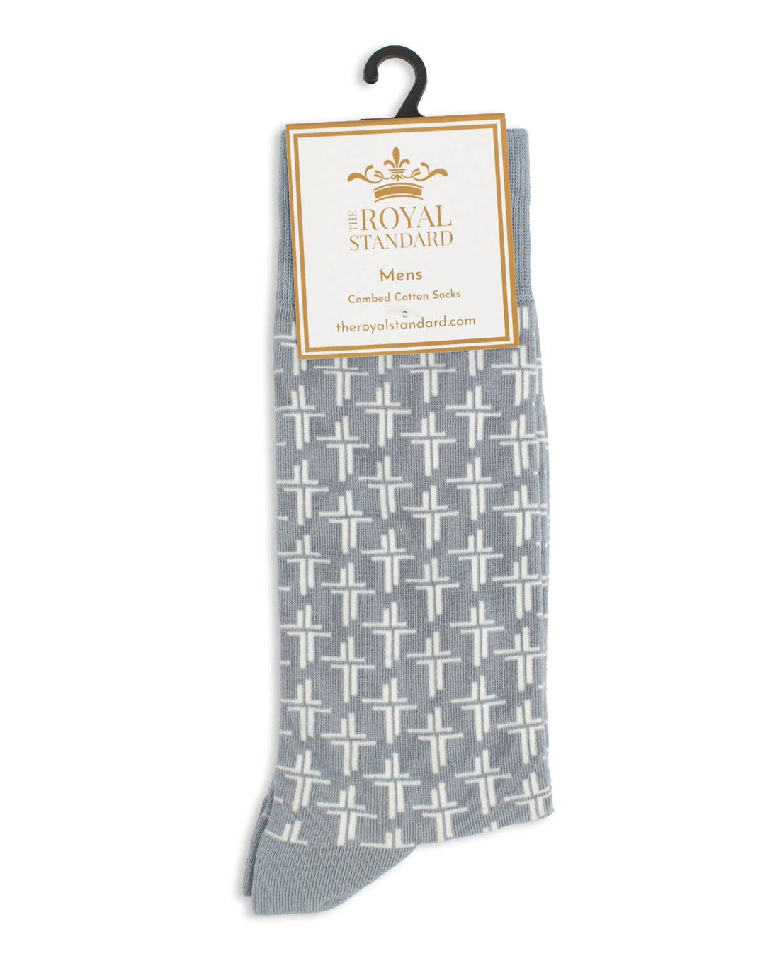 The Royal Standard - Men's Man Of God Socks   Gray   One Size