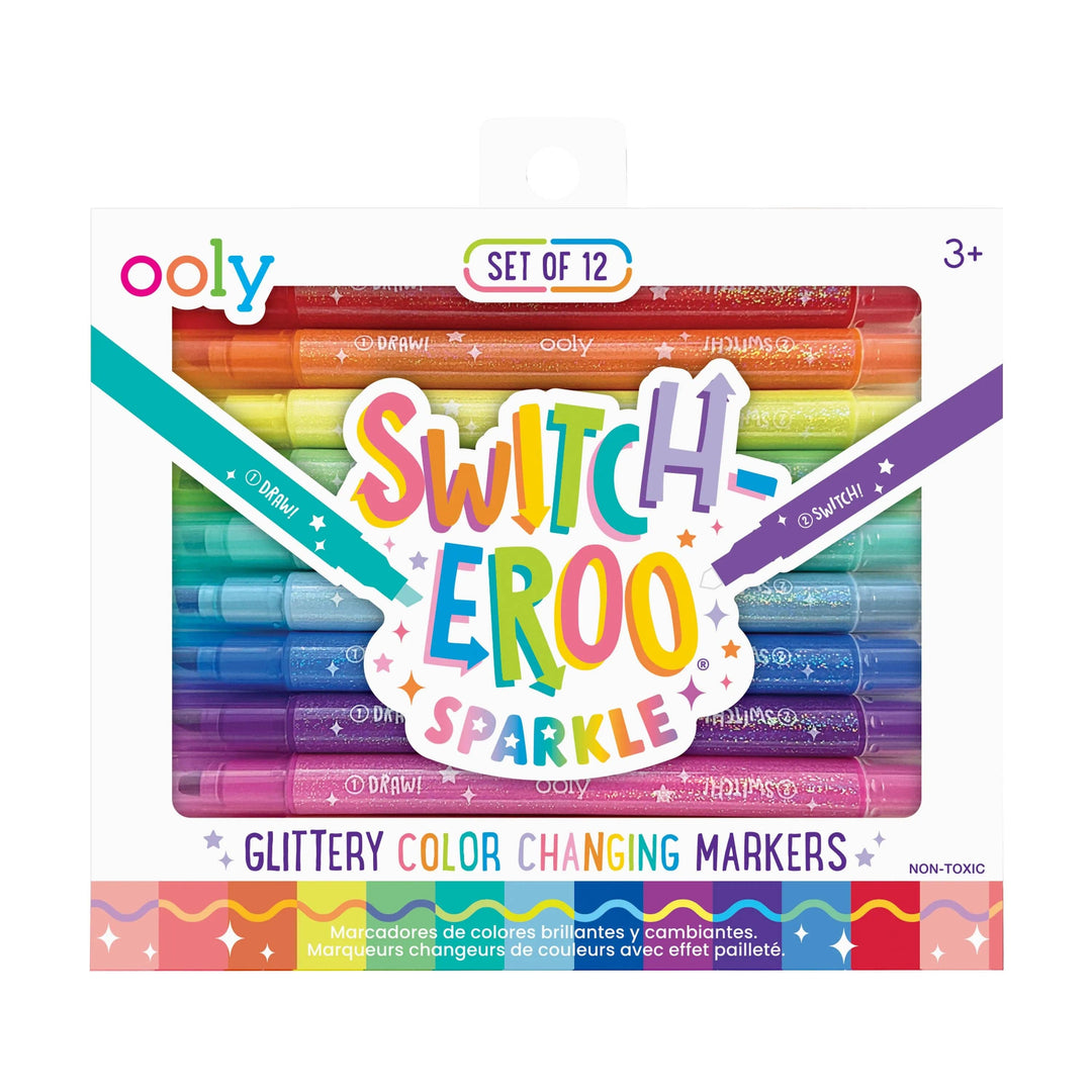 OOLY - Switch-eroo! Sparkle Color Changing Markers - Set of 12