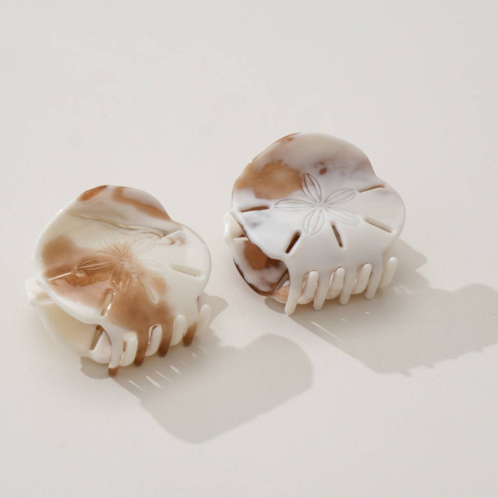 Adorro - Calacatta Sand Dollar Claw Clip - Small