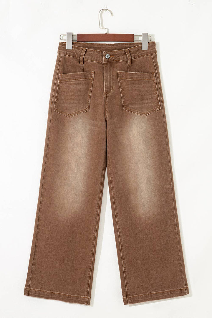 Aapparella - Womens Mimimalist Patch Pocket Shift Jeans | 4-16: Bluing / 16
