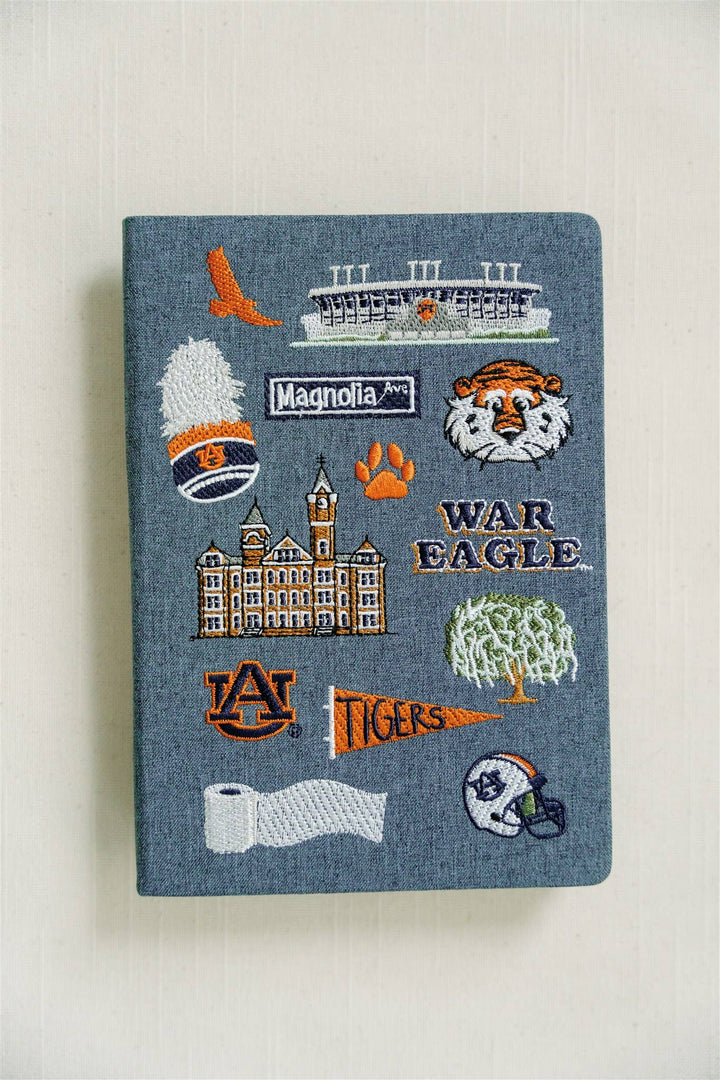 Gracefully Made Art - Embroidered Auburn University Hardcover Notebook