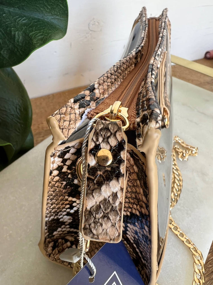 TAYLOR GRAY - The Emma Gameday Snake Clear Purse 2 | shoptaylorgray