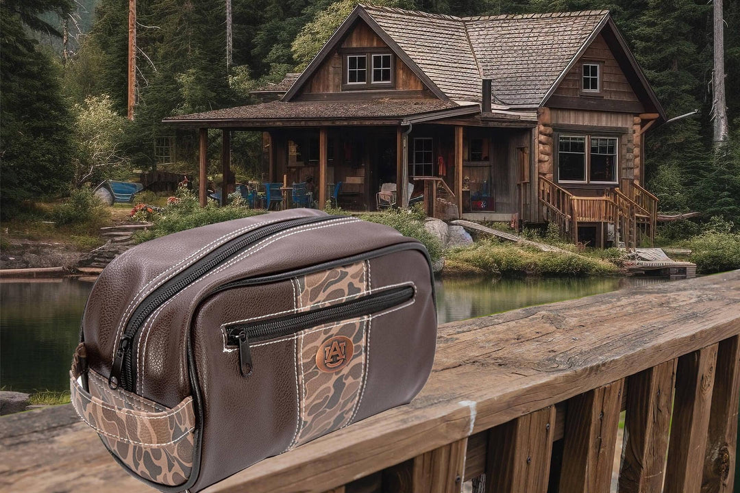 Zep-Pro - Auburn Tigers Men's Camo Dopp Kit.: Brown/Tan