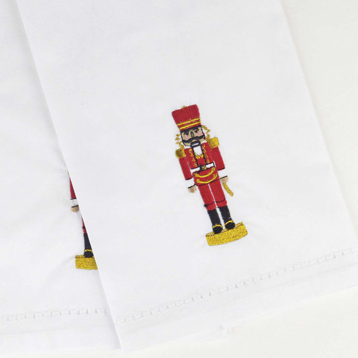 2 Piece Set Nutcracker Embroidered Bar Towels