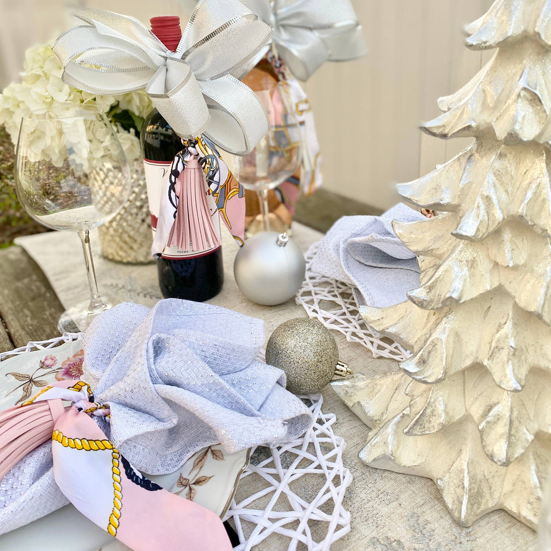 Be Clear Handbags - Amelia tassel bag charm: Taupe