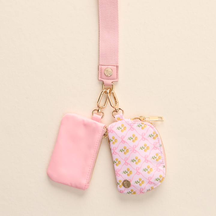 The Darling Effect - Dynamic Duo Pouch Wristlet-Marigold Lane Pink