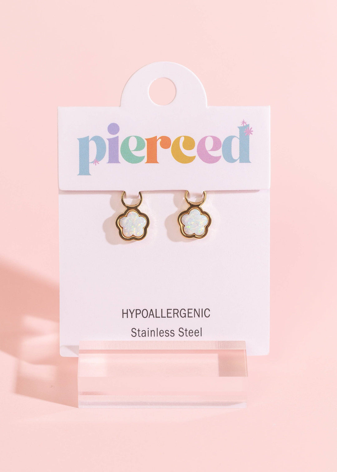 Pierced Co - Flower Opals Charm