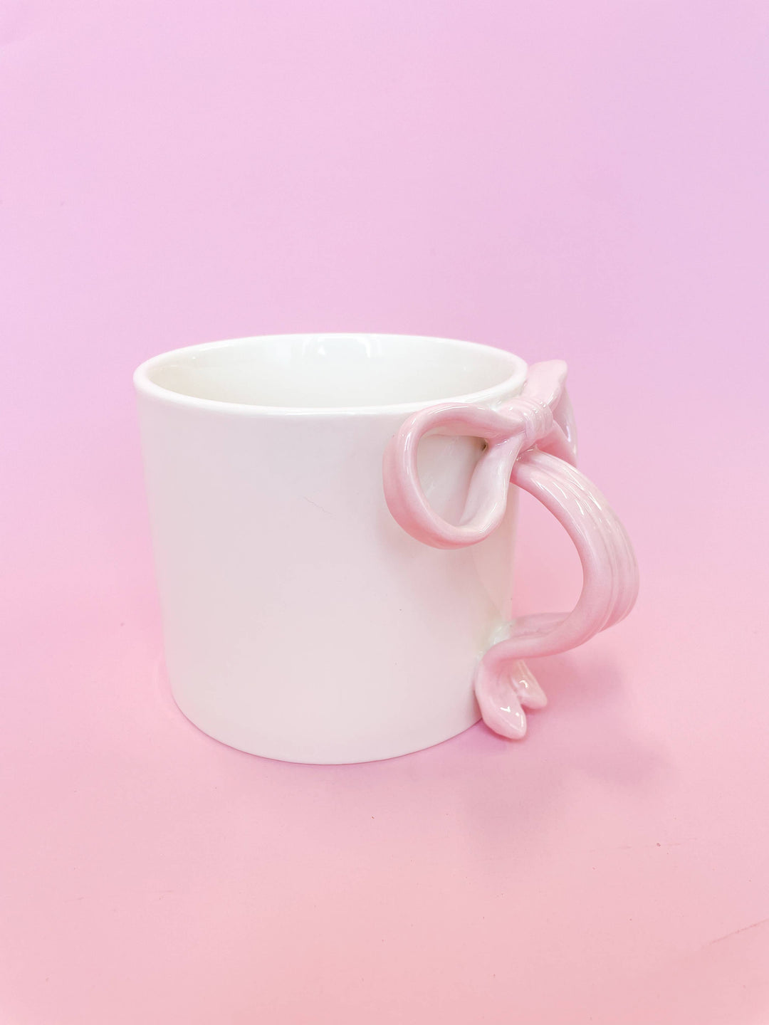 Rock Paper Scissors - Pink Bow 15oz Ceramic Coffee Mug