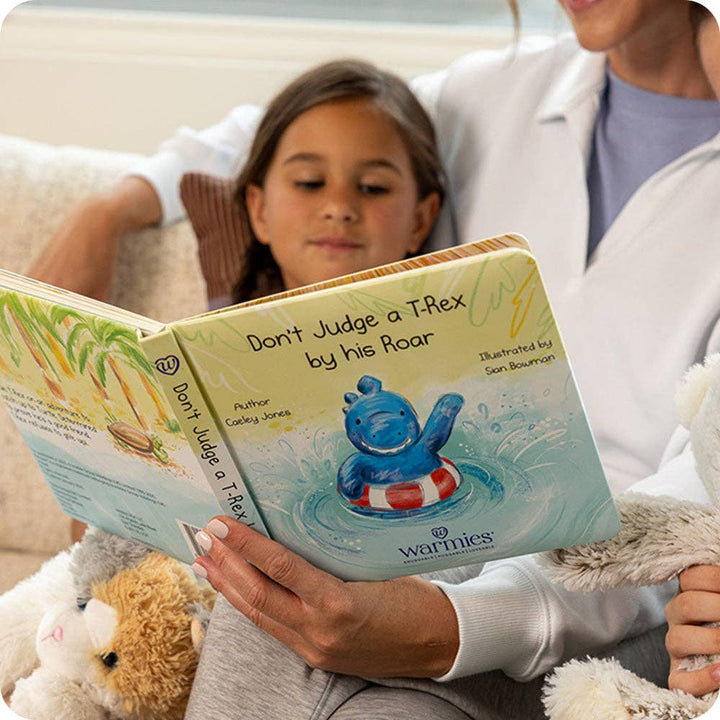 Warmies - Lavender Scented Plush - Gifts - Summer Market - Don't Judge a T-Rex by his Roar Board Book