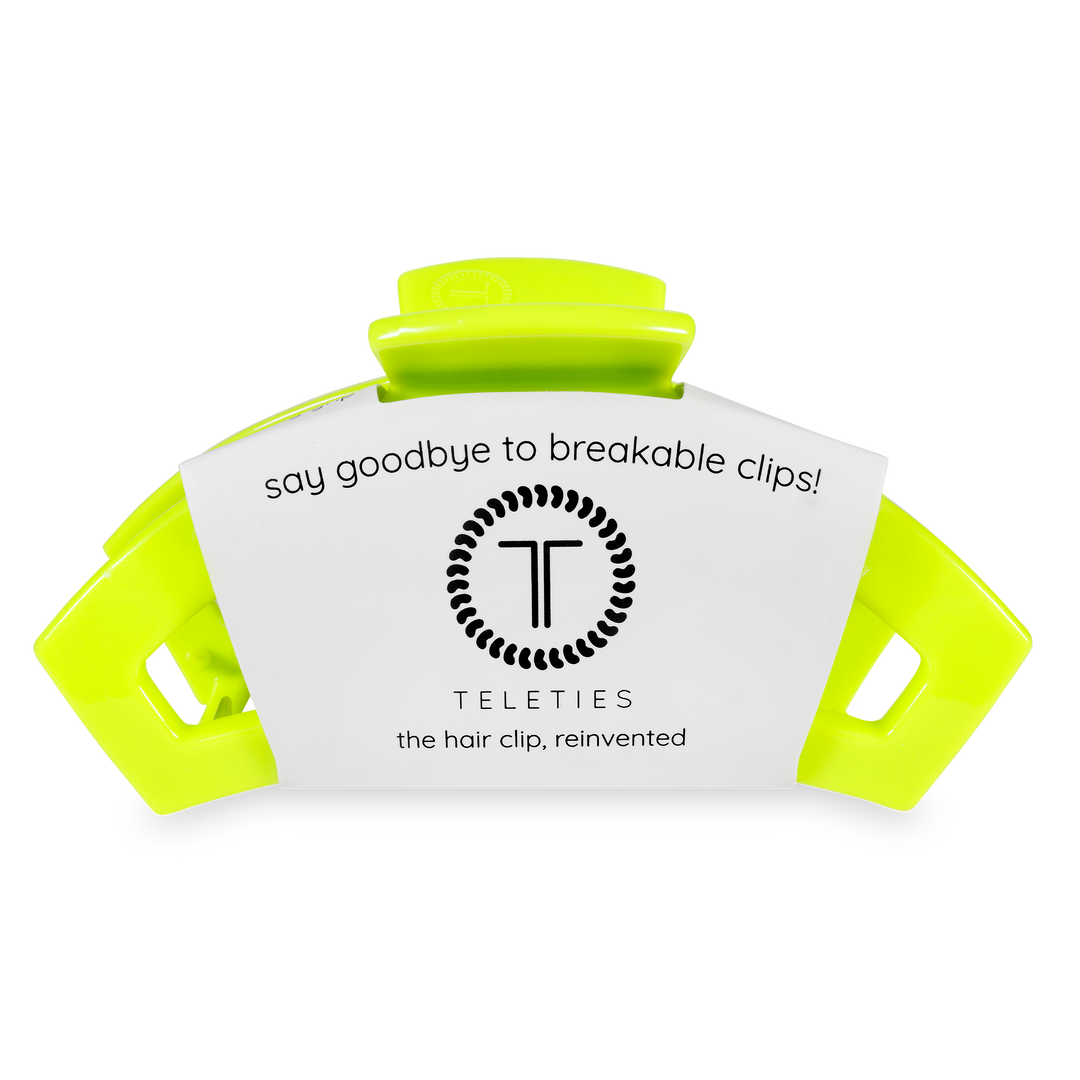 TELETIES - Open Hair Clip | Large | Summer Brights