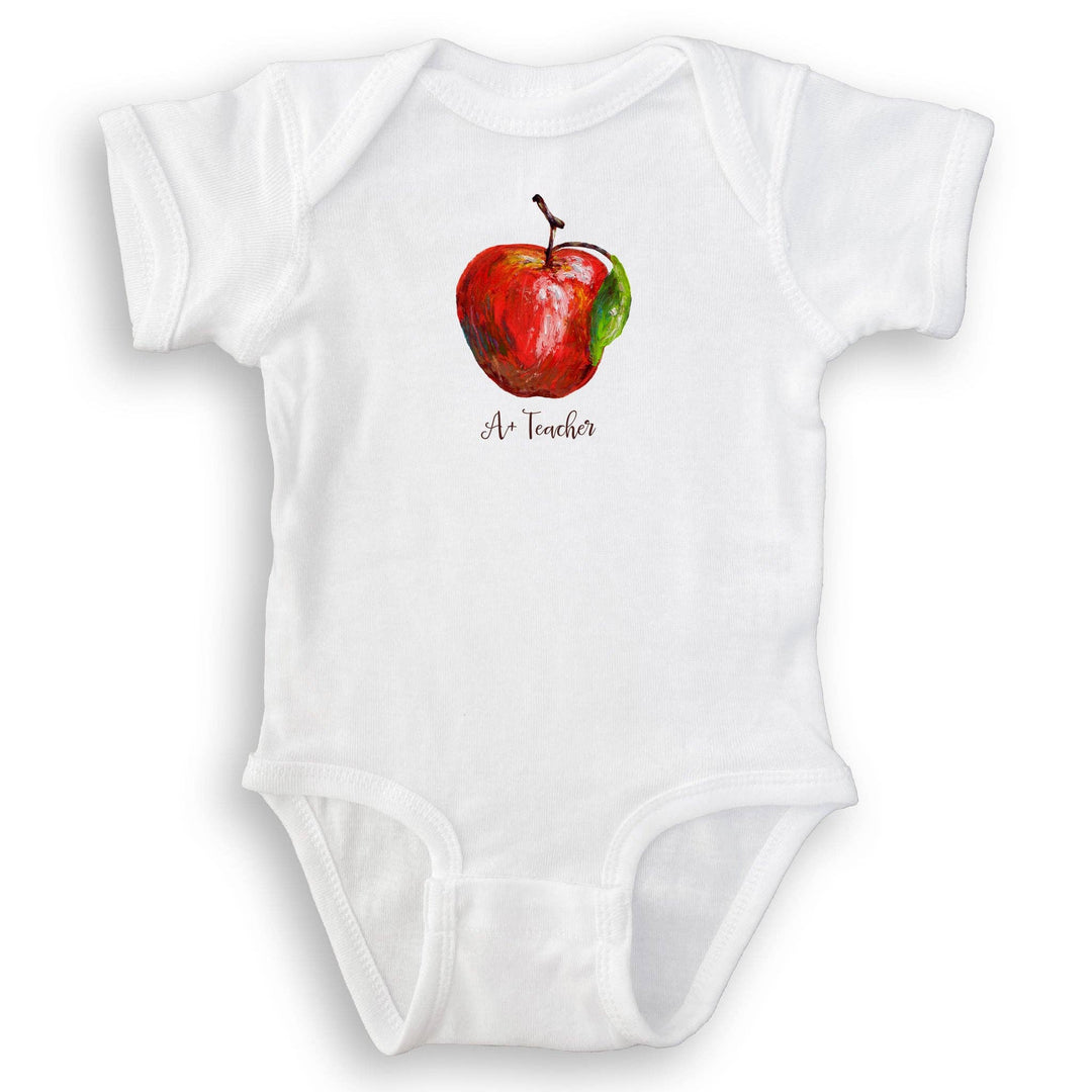 French Graffiti - Apple with A+ Teacher: Dishtowel