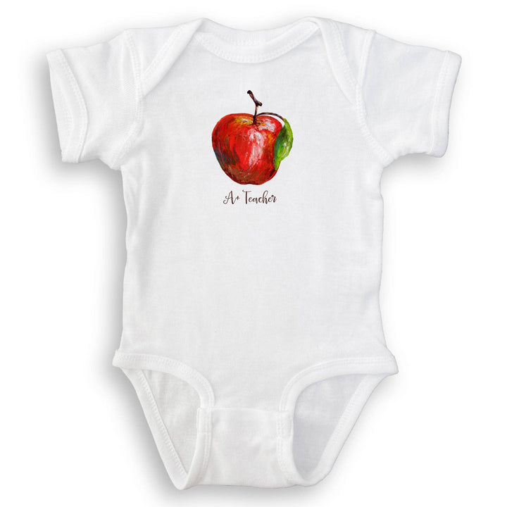 French Graffiti - Apple with A+ Teacher: Dishtowel