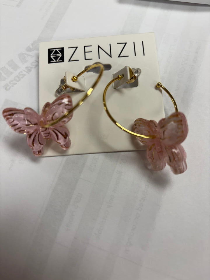 Butterfly Hoop Earring