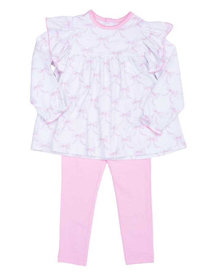 Abree Bubblegum Bows Legging Set