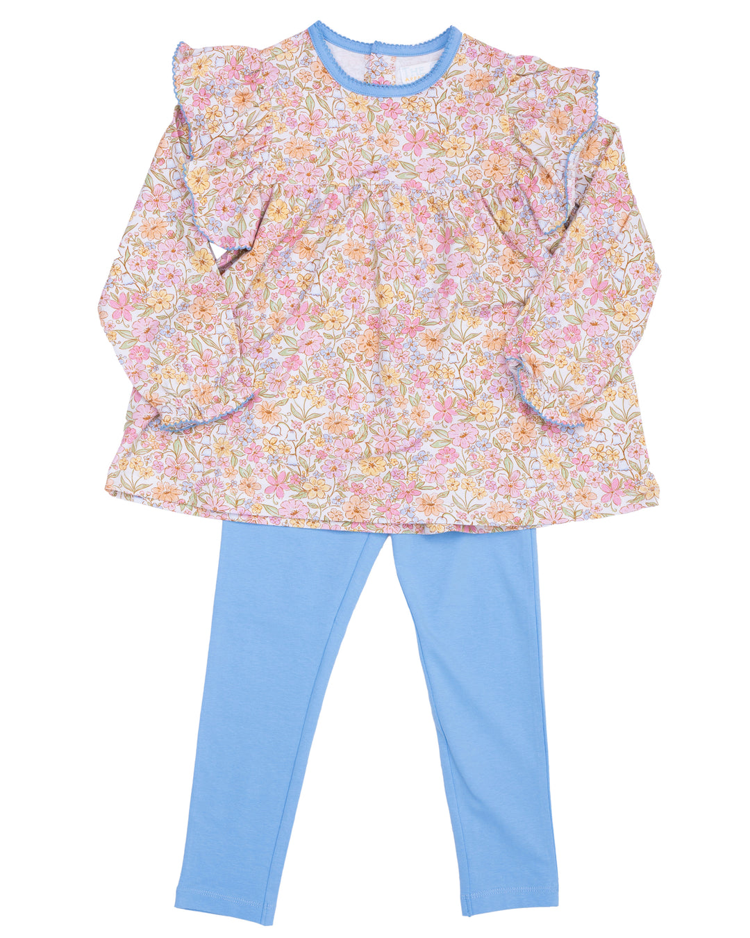 Abree Watercolor Wildflower Legging Set