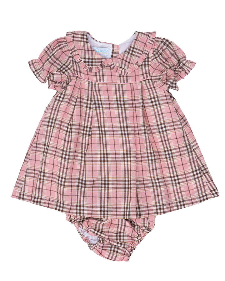 Allie Clark Autumn Rose Plaid Bloomer Set
