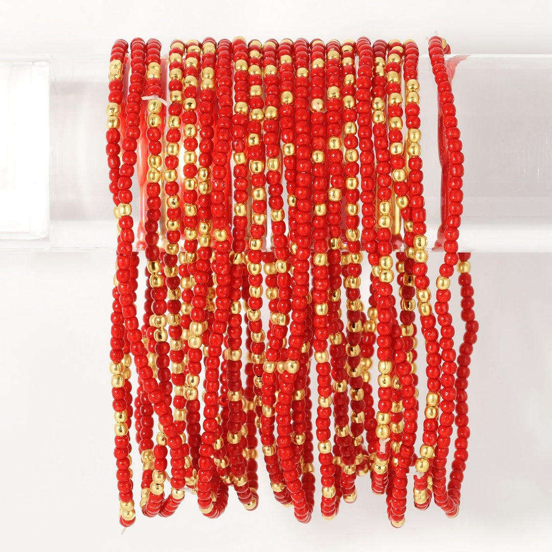 Bracelets - 2mm, Red