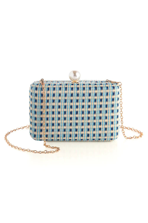 Gemma Minaudiere Bag - blue