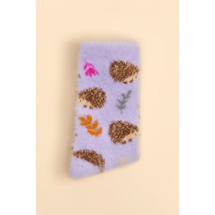 Powder - Tiny Hedgehogs Fuzzy Socks
