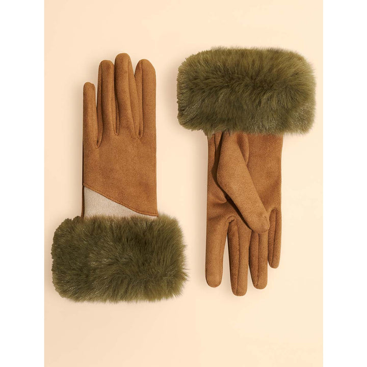 Bettina Faux Suede Gloves