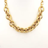 Stainless Steel Chunky Gold Chain 16"-18" Necklace