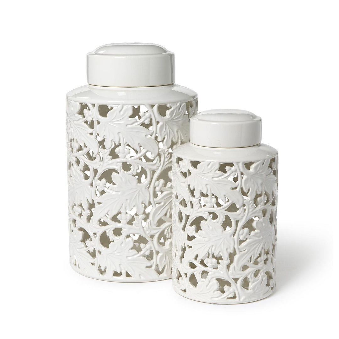 Leaf Covered Jar-2 sizes