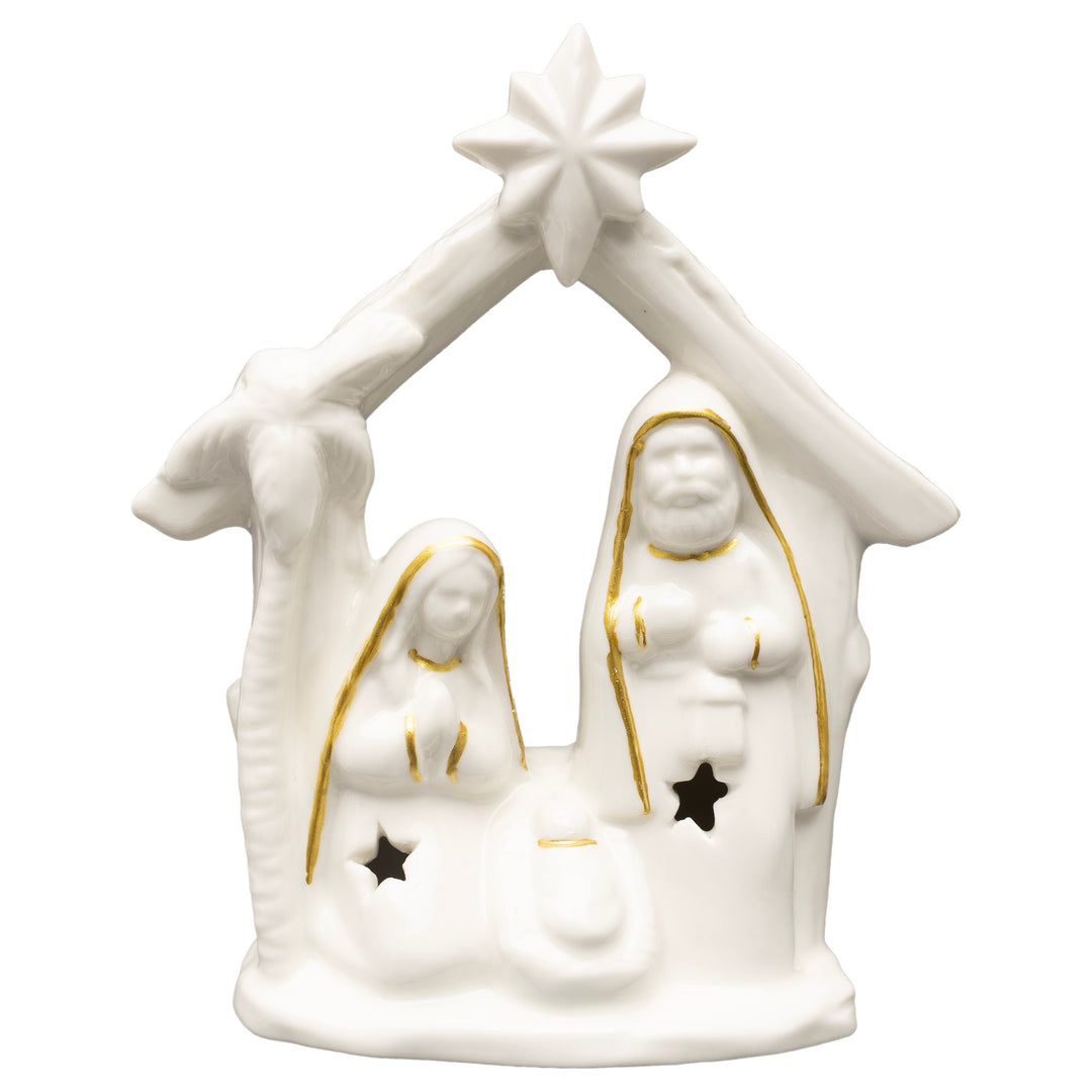 White & Gold Nativity