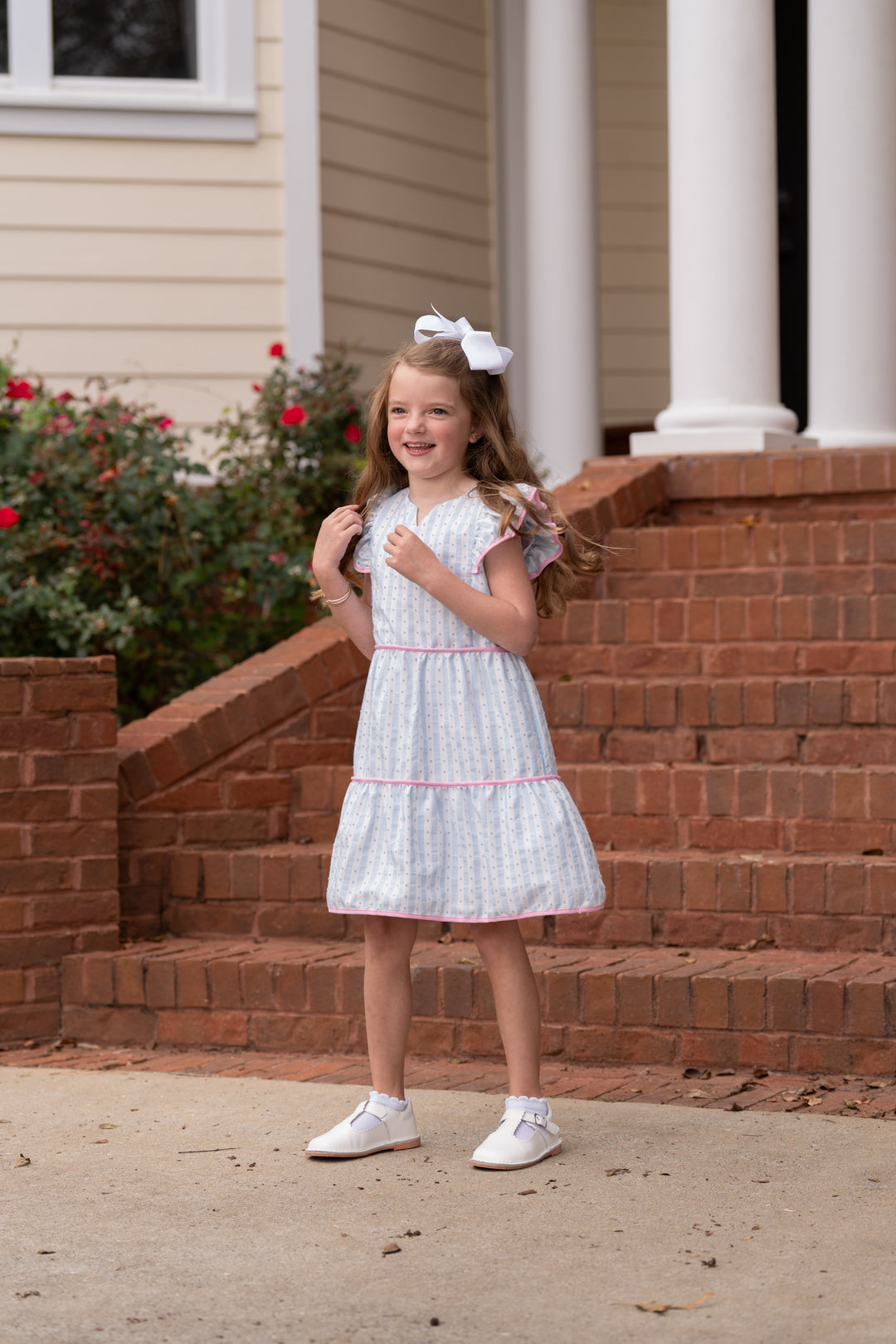 Peyton Blue Stripe Breeze Dress