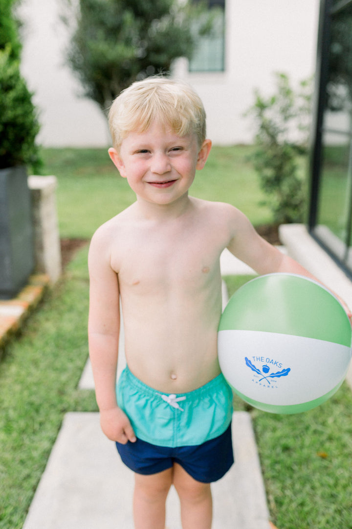 Boys Aqua/Navy Trunks