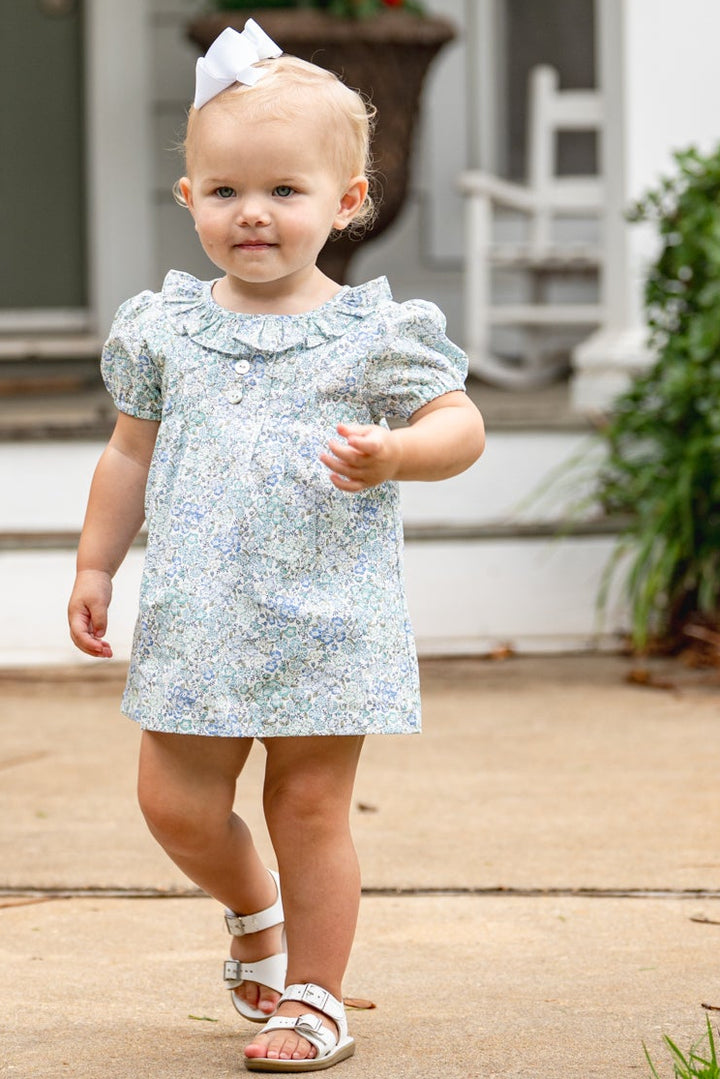 Hallie Teal Briar Floral Bloomer Set