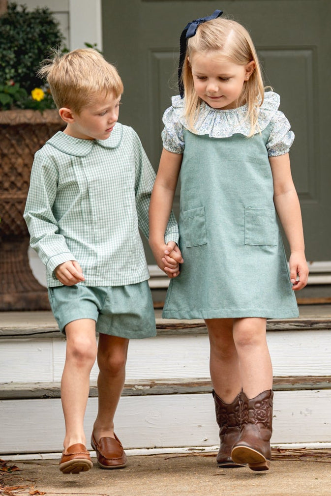 Hazel Teal Briar Floral Dress