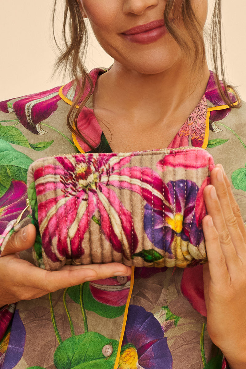 Powder - Oversized Botanicals- Vanity Bag