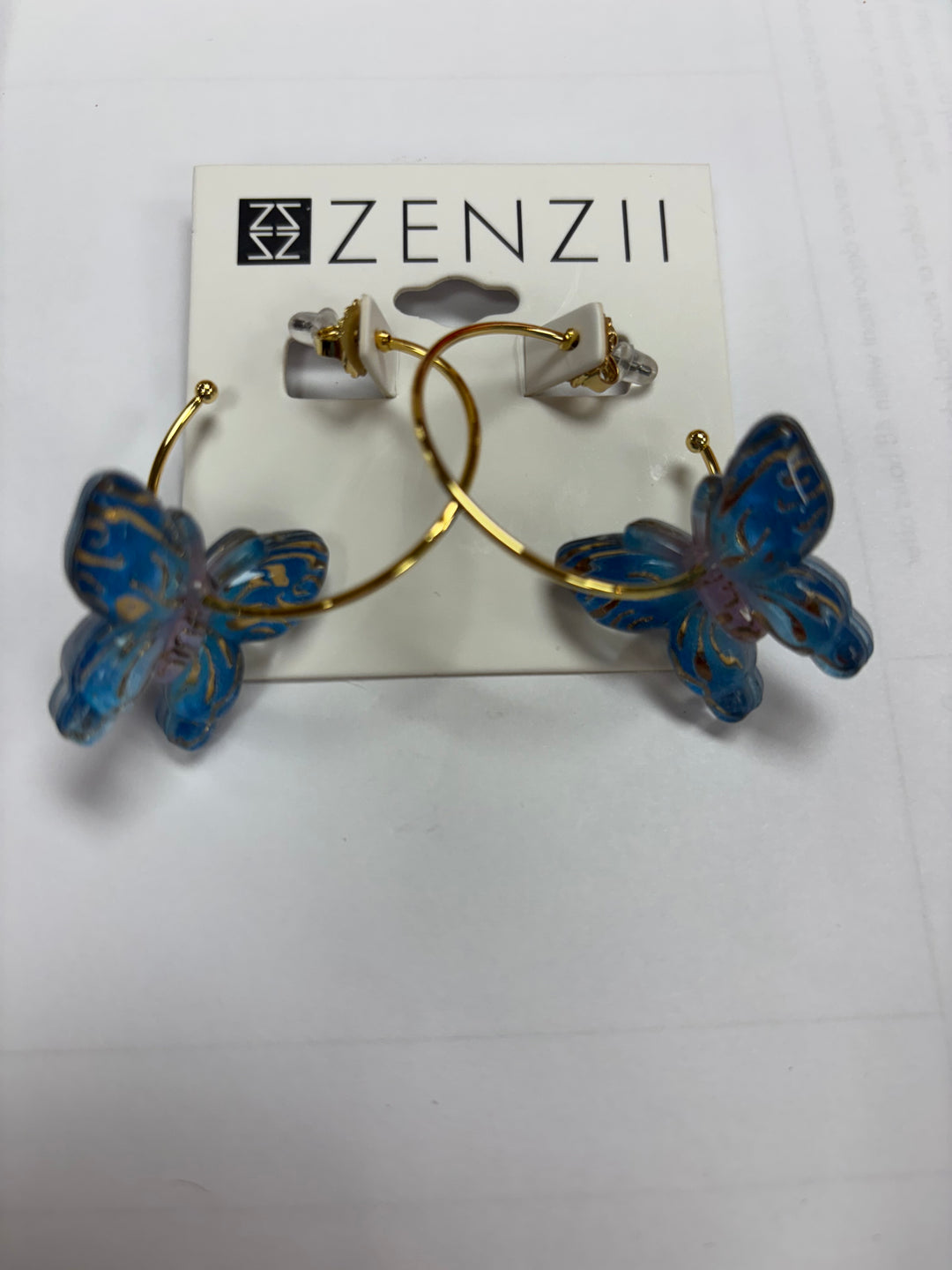 Butterfly Hoop Earring