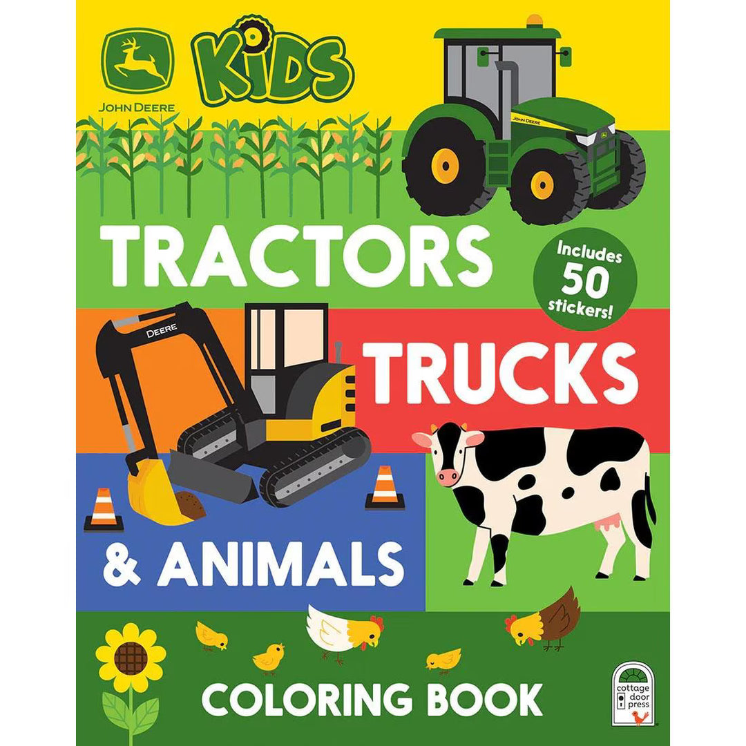 John Deere Tractors, Trucks Coloring Book
