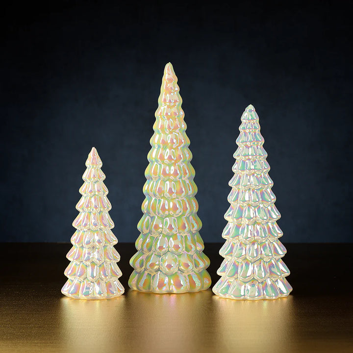 LED White Rainbow Luster Tree