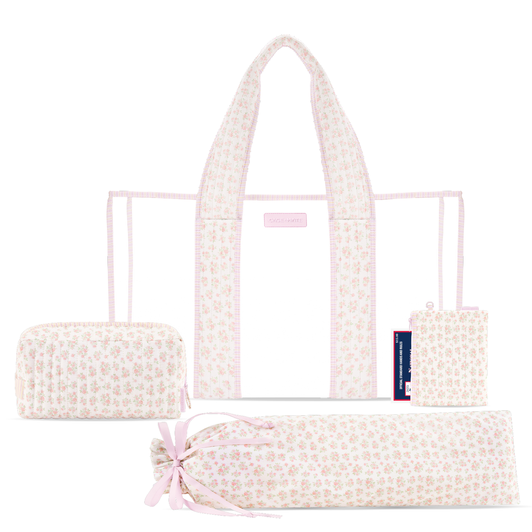 Mahjong Jelly Tote Set - Quilted Ditsy Floral