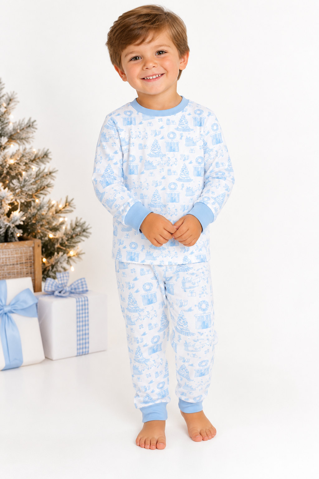 Blue Fireside Noel Lounge Set