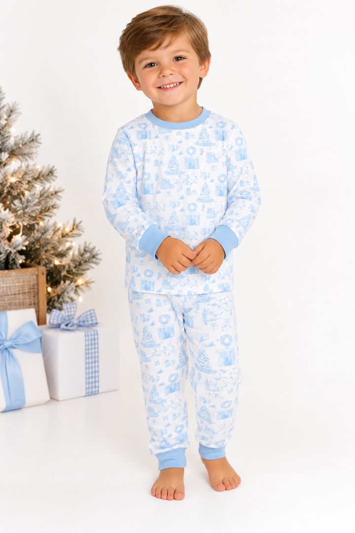 Blue Fireside Noel Lounge Set