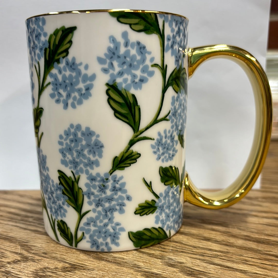 Hydrangea Porcelain Mug