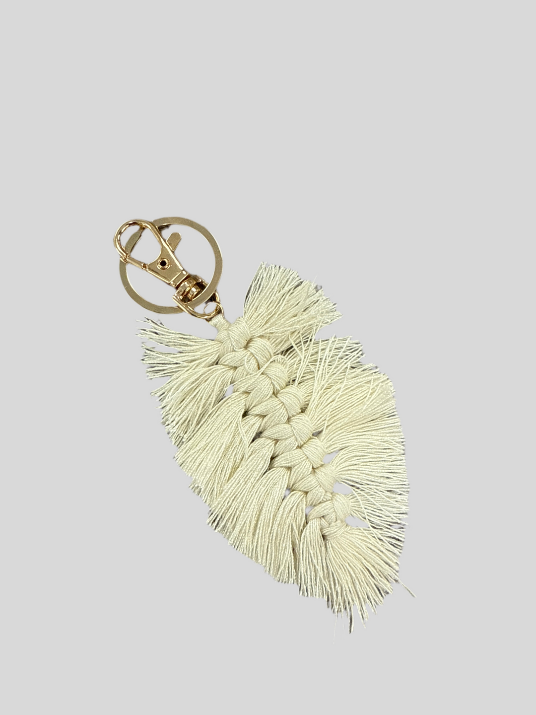 Weaving Tassel Cotton Pendant Decorations, Alloy Lobster Clasps Charm, Clip-on Charm, for Keychain, Purse, Backpack Ornament, Cerise, 115~145mm