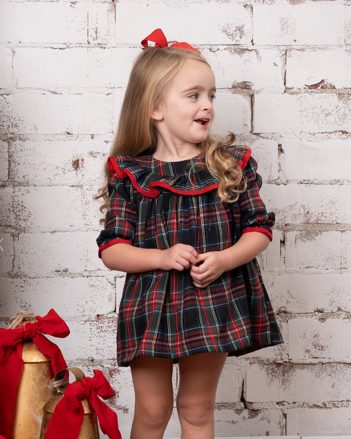 Layla Hearthside Tartan Bloomer Set