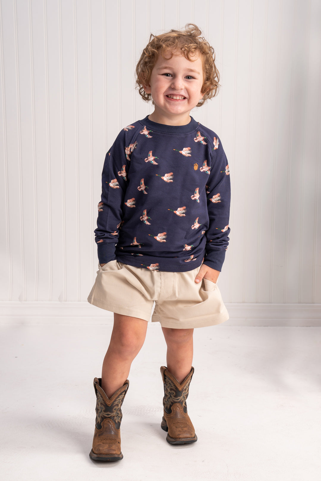 Navy Mallard Boys Sweatshirt