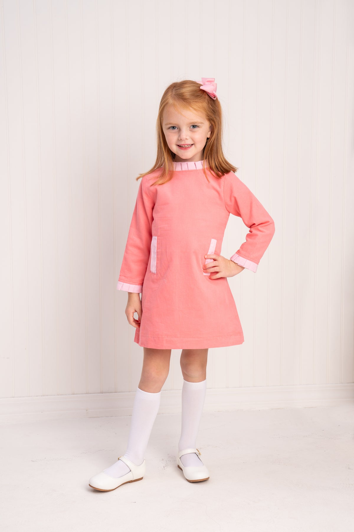 Kate Hot Pink Cord Dress – The Oaks Apparel Co