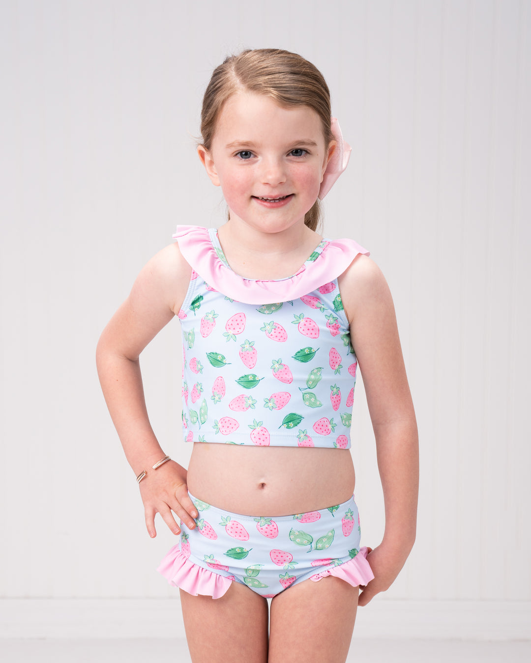 Seacrest Berry Sweet Two Piece Swimsuit