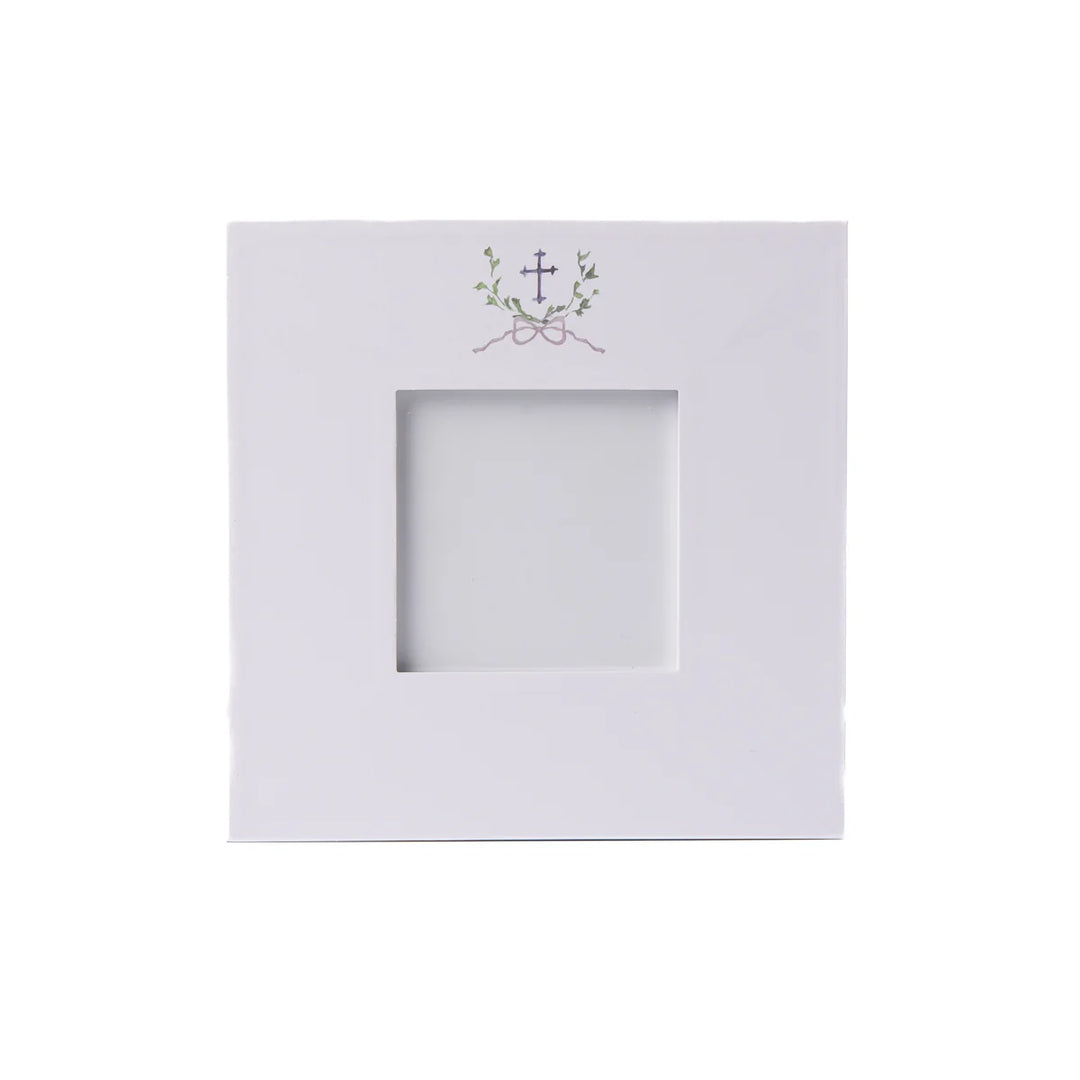 8" x 8" frame with Printed Cross