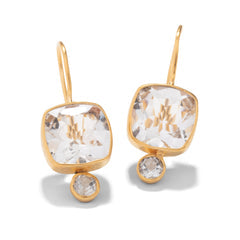 Quartz + Topaz Middie Earring
