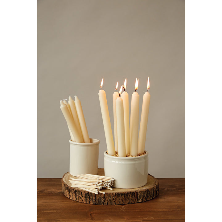 10"H Unscented Taper Candles